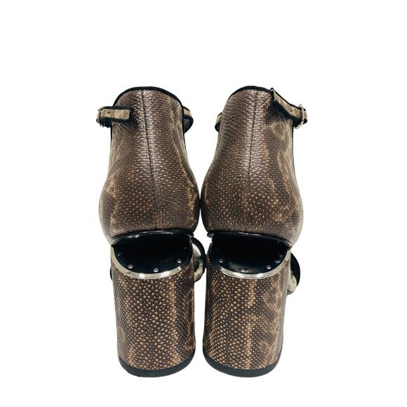 Alexander Wang Brown Block Heel Sandals - Picture 6 of 9